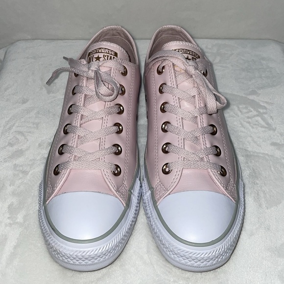 Converse Chuck Taylor All Star Leather Ox Barely Rose White Womens size 10 *NEW* - Picture 4 of 8